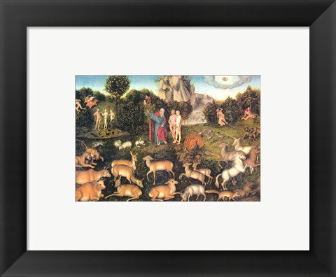 Framed Art Lucas Cranach Wall Decor 18x24 Artwork