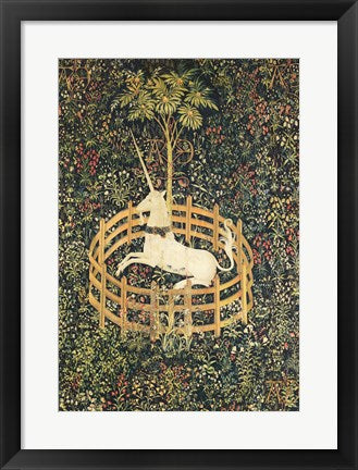 Framed Art The Unicorn in Captivity Wall Decor 18x24 Artwork