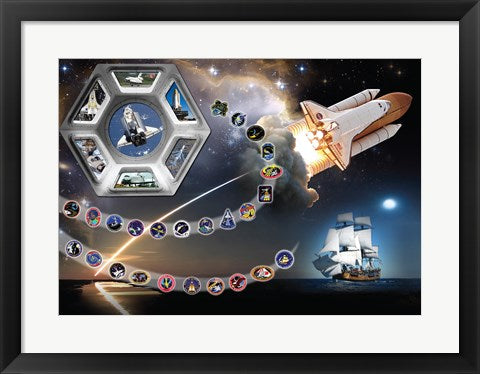 Framed Art A Tribute To Endeavour Framed Art for your Home Wall Decor 18x24 Artwork