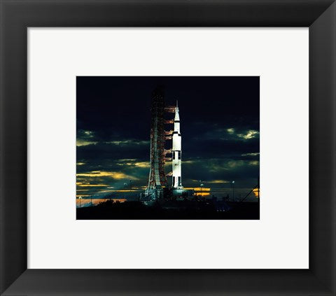 Framed Art Apollo 17 the Last Moon Shot Wall Decor 18x24 Artwork
