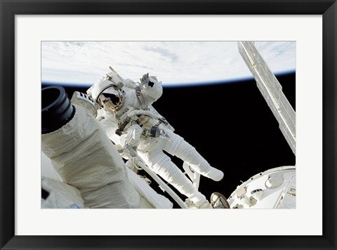 Framed Art Astronauts in Space Framed Art for your Home Wall Decor 18x24 Artwork