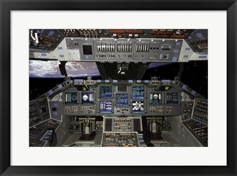 Framed Art Atlantis Interior Control Panel Wall Decor 18x24 Artwork