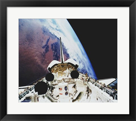 Framed Art Atlantis STS-45 Payload Framed Art for your Home Wall Decor 18x24 Artwork