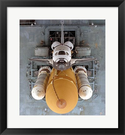 Framed Art Frame Art Atlantis Atop Mobile Launcher Platform & Crawler Transporter Wall Decor 18x24 Artwork
