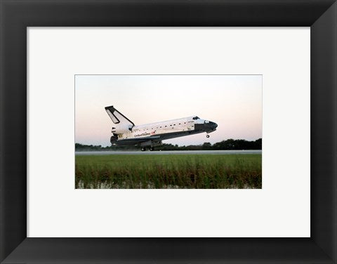 Framed Art Atlantis STS-73 Landing Framed Art for your Home Wall Decor 18x24 Artwork