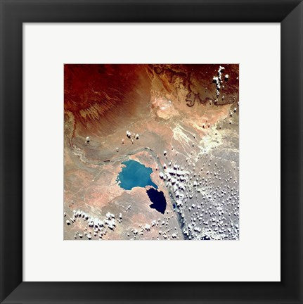 Framed Art Frame Art Cerros Colorados Argentina from Space Taken by Atlantis Wall Decor 18x24 Artwork