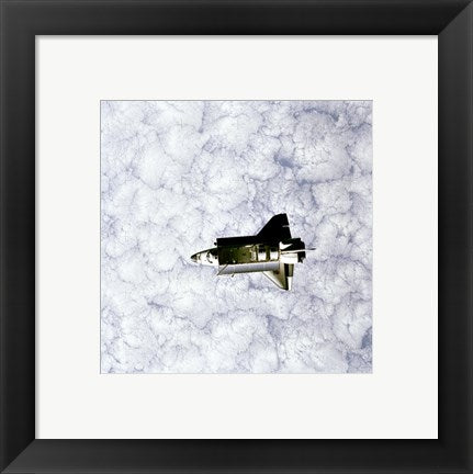 Framed Art Challenger as seen from Space Wall Decor 18x24 Artwork