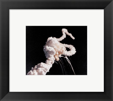 Framed Art Challenger Explosion Framed Art for your Home Wall Decor 18x24 Artwork