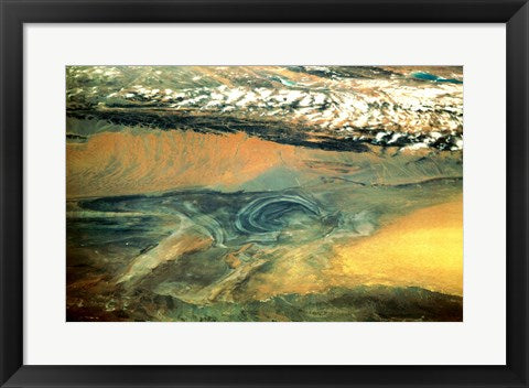 Framed Art Frame Art China, Xinjiang taken by shuttle endeavor Wall Decor 18x24 Artwork