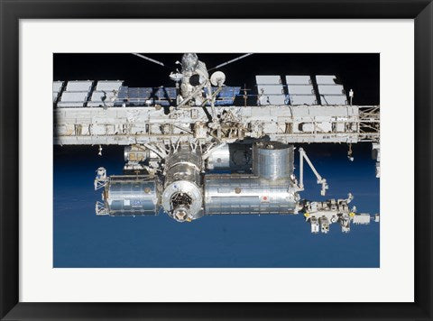 Framed Art Frame Art Close-up view of a section of the International Space Station Wall Decor 18x24 Artwork