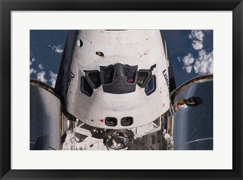 Framed Art Partial view of the crew cabin and forward payload bay of the space shuttle Discovery Wall Decor 18x24 Artwork