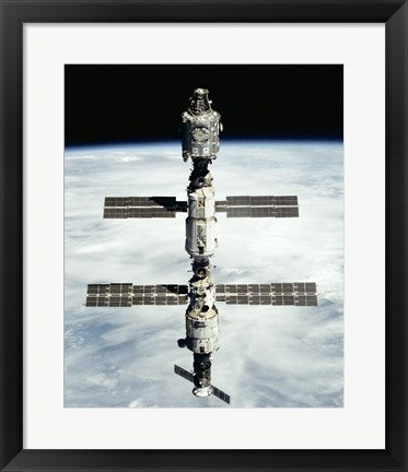Framed Art International Space Station after Russian module installation Wall Decor 18x24 Artwork