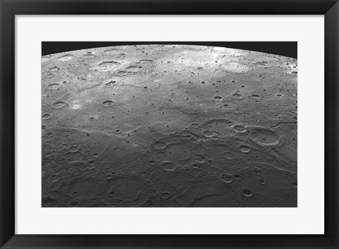 Framed Art MESSENGER fly by view of mercury Wall Decor 18x24 Artwork