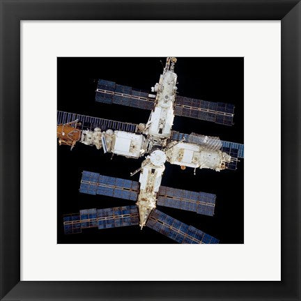 Framed Art Mir Space Station Wall Decor 18x24 Artwork