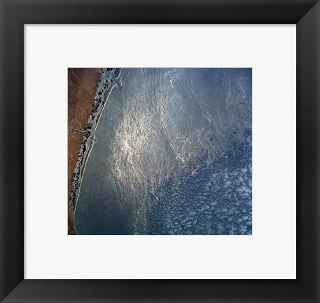 Framed Art Ocean wave forms of the coast of Mexico Wall Decor 18x24 Artwork
