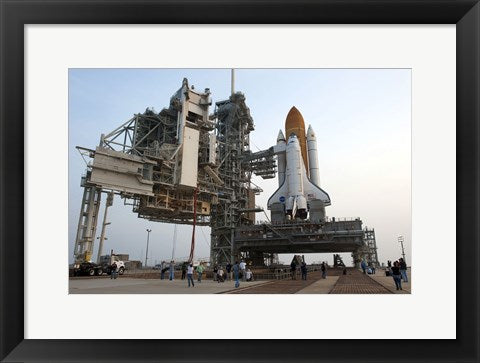Framed Art Payload Canister and Atlantis at Pad Wall Decor 18x24 Artwork