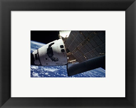 Framed Art Space Shuttle Atlantis MIR Wall Decor 18x24 Artwork