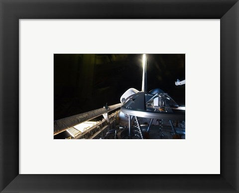 Framed Art STS 135 Atlantis Payload Bay & Docking Mechanism Wall Decor 18x24 Artwork