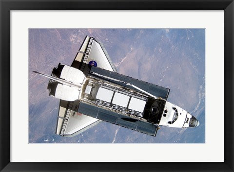 Framed Art STS-112 Atlantis carrying S1 truss Wall Decor 18x24 Artwork
