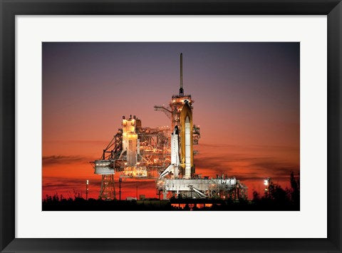 Framed Art STS-129 Atlantis Ready to Fly Wall Decor 18x24 Artwork