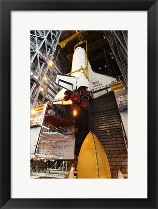 Framed Art STS-129 Orbiter Atlantis Sling Wall Decor 18x24 Artwork