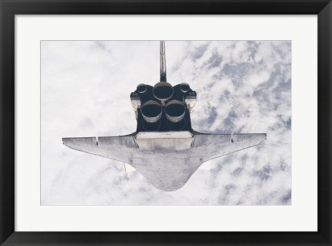 Framed Art STS132 Atlantis in orbit Wall Decor 18x24 Artwork