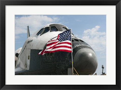 Framed Art STS-135 Atlantis on the Shuttle Landing Facility's Runway 15 Wall Decor 18x24 Artwork
