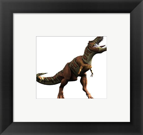Framed Art T-rex Roar Wall Decor 18x24 Artwork