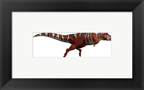 Framed Art T-rex side Wall Decor 18x24 Artwork