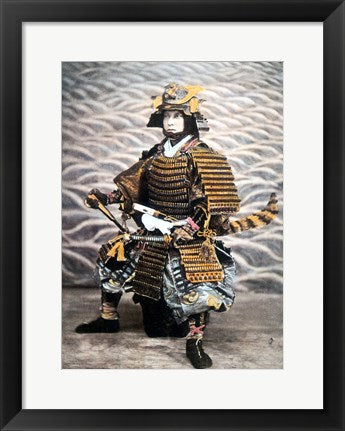 Framed Art Samurai 1880 Wall Decor 18x24 Artwork