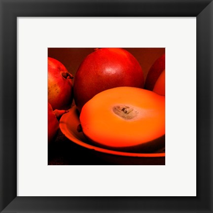 Framed Art Orange Mangoes Wall Decor 18x24 Artwork