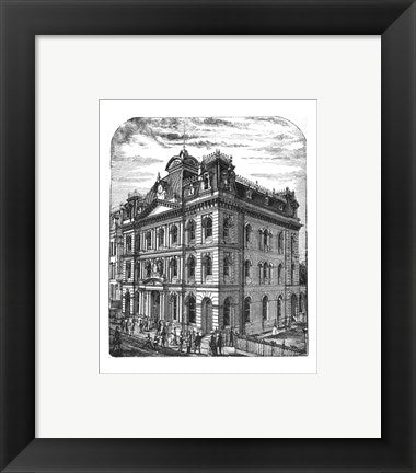 Framed Art General Post Office 1884 Toronto Canada Wall Decor 18x24 Artwork