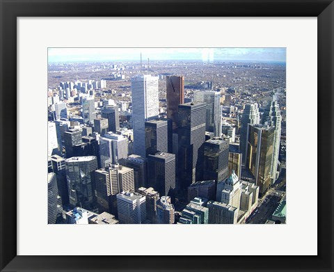 Framed Art Skyline Toronto Wall Decor 18x24 Artwork