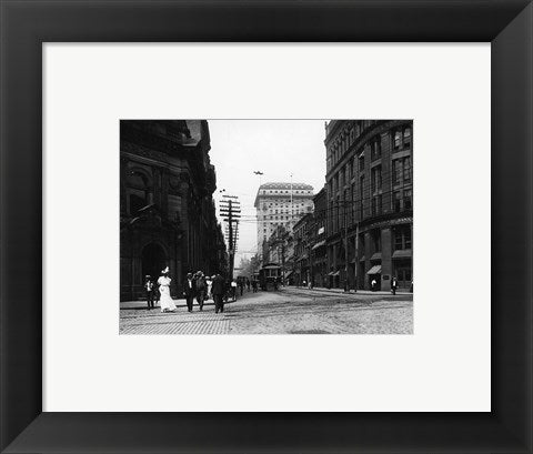 Framed Art Yonge Street at Front Street in Toronto Wall Decor 18x24 Artwork