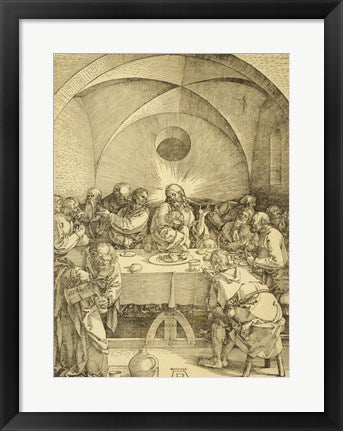 Framed Art Last Supper Durer by Albrecht Durer Wall Decor 18x24 Artwork