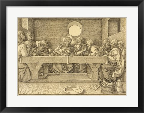 Framed Art The Last Supper Durer by Albrecht Durer Wall Decor 18x24 Artwork