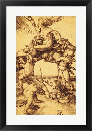 Framed Art The Witch by Albrecht Durer Wall Decor 18x24 Artwork