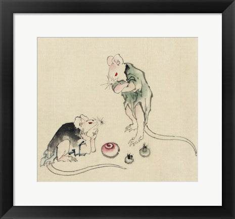 Framed Art Mice in Council Wall Decor 18x24 Artwork