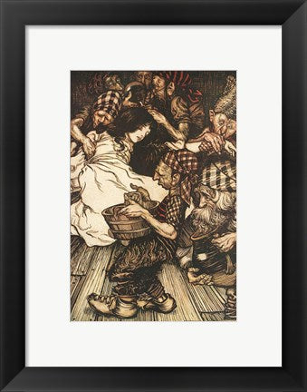Framed Art Snow White by Arthur Rackham Wall Decor 18x24 Artwork