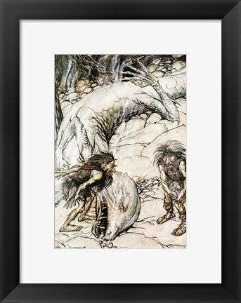 Framed Art Siegfried and the Twilight of the Gods 3 by Arthur Rackham Wall Decor 18x24 Artwork