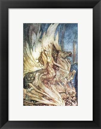 Framed Art Siegfried and the Twilight of the Gods by Arthur Rackham Wall Decor 18x24 Artwork