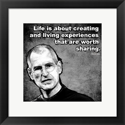 Framed Art Steve Jobs Quote II Wall Decor 18x24 Artwork