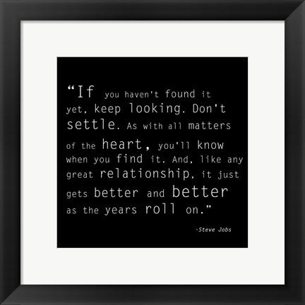 Framed Art Keep Looking Quote Wall Decor 18x24 Artwork