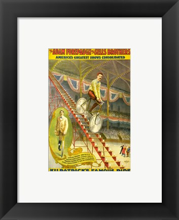 Framed Art Kilpatrick's Famous Ride Wall Decor 18x24 Artwork