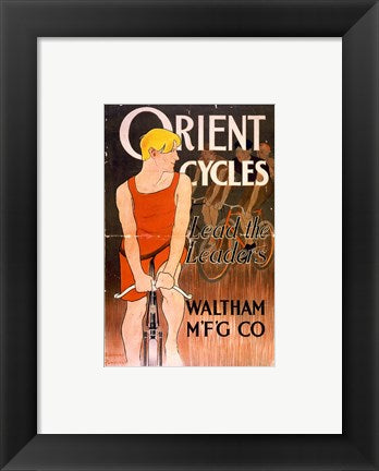 Framed Art Orient Bicycles Wall Decor 18x24 Artwork