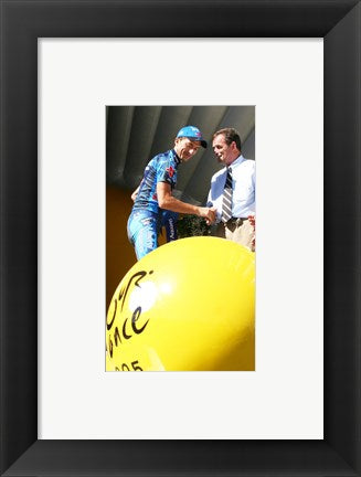 Framed Art Marcos Serrano, Bernard Hinault, Tour de Francia 2005 Wall Decor 18x24 Artwork