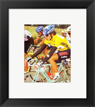Framed Art Yvan Gotti Tour de France 1995 Wall Decor 18x24 Artwork