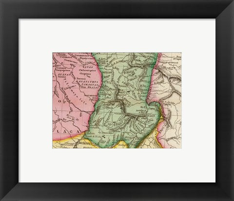 Framed Art Pinkerton 1812 Paraguay Wall Decor 18x24 Artwork