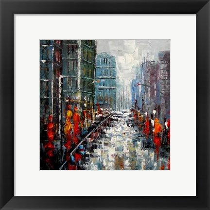 Framed Art City Landscape Framed Art for your Home Wall Decor 18x24 Artwork