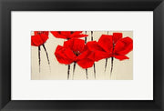 Abstract Red Poppies